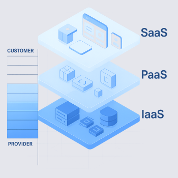 三大雲端服務模式：laaS、PaaS、SaaS